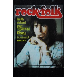 ROCK & FOLK 096 n° 96 JANVIER 1975 COVER KEITH RICHARD ERIC CLAPTON ROXY HAWKWIND HANCOCK