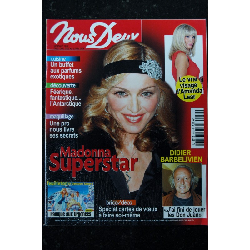 Nous Deux N° 3172 Indomptable MADONNA ! 50 ans , mais pas si sage ... Cover + 2 pages