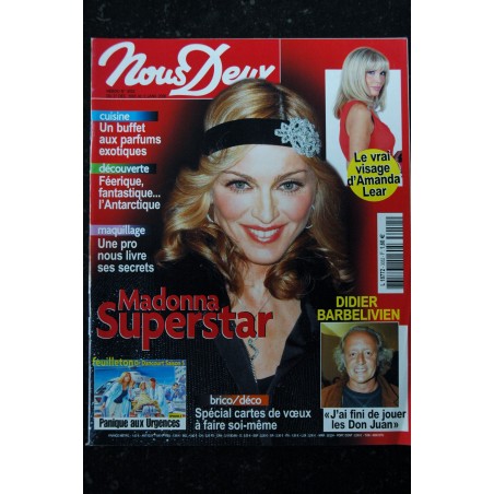 Nous Deux N° 3172 Indomptable MADONNA ! 50 ans , mais pas si sage ... Cover + 2 pages