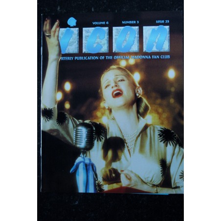ICON MADONNA VOLUME 6 NUMBER 3 ISSUE 23 THE OFFICIAL MADONNA FAN CLUB