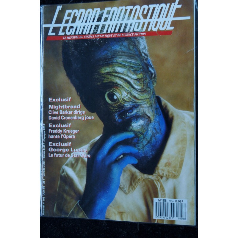 L'écran fantastique   n° 102  * 1989 *  AVORIAZ 89 FREDDY IV FRIGHT NIGHT 2 HIGH SPIRITS