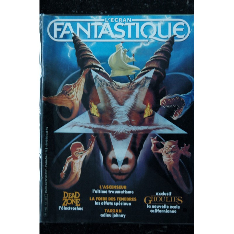 L'écran fantastique   n° 103  * 1989 *  SPECIAL SF IVASION LOS ANGELES JOHN CARPENTER MILLENNIUM DEEP STAR SIX THE RIFT ABYSS