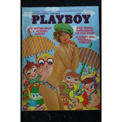 PLAYBOY Us 1974 08 N° 9 ANDY WARHOL BROWN SUGAR DOMINIUE DAREL JANE MANSON NUDE   Lynnda Kimball   Erich von Daniken