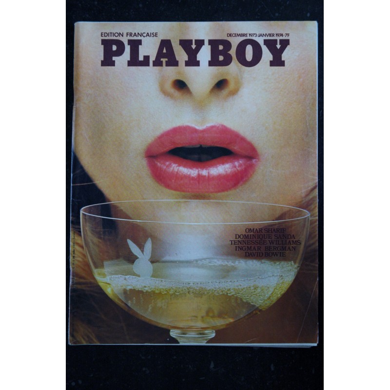 PLAYBOY 002 N° 2 DECEMBRE 1973 DAVID BOWIE AMER LINDNER DOMINIQUE SANDA INGMAR BERGMAN VINTAGE EROTIC