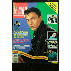 LE MAG 2 1990 COVER PATRICIA KAAS + POSTER MILLI VANILLI CINDY LAUPER JOHNNY CLEGG EMMANUELLE BEART THIERRY LHERMITTE