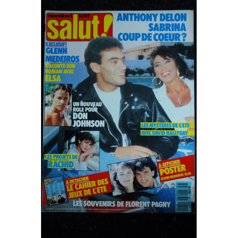 SALUT ! 046 1989 AOUT POSTERS GEANTS BROS KARATE KID MYLENE FARMER ELSA PATRICIA KAAS