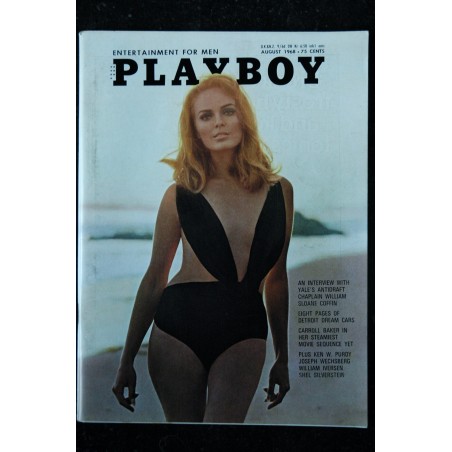 PLAYBOY US 1968 08 AUGUST  CARROLL BAKER  Ken W. Purdy William Iversen  PIN UP VARGAS