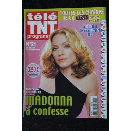 Télé Cable Satellite 810 NOVEMBRE 2005 COVER MADONNA 100% DIVA