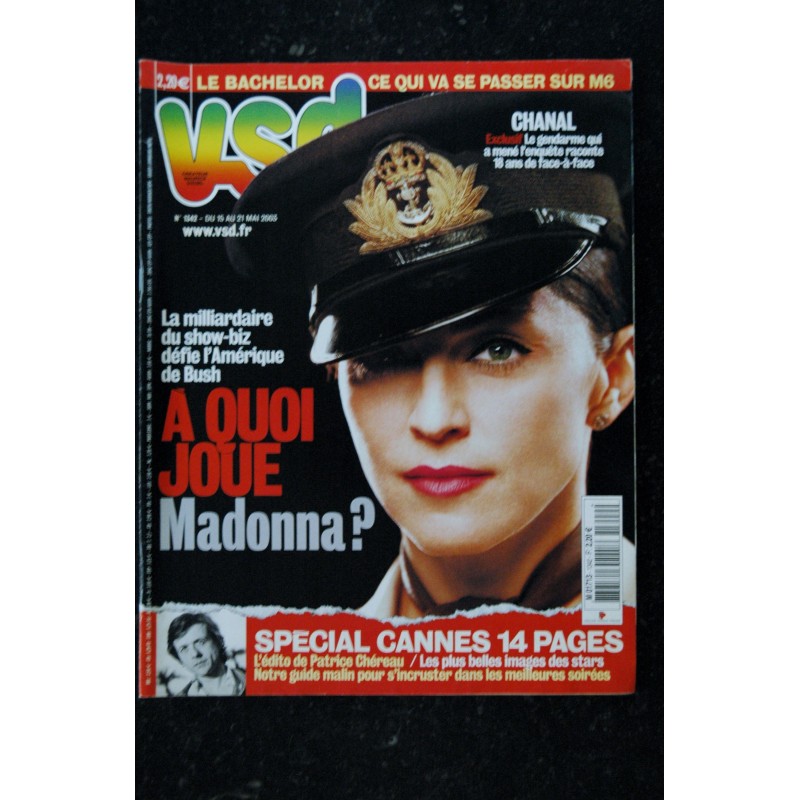 VSD 1342  A quoi joue MADONNA ?  COVER +  5 pages  mai 2003