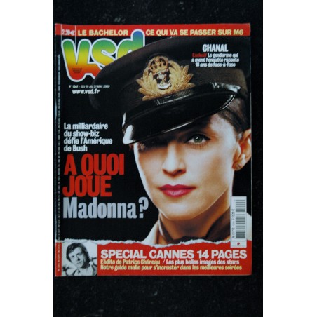 VSD 1342  A quoi joue MADONNA ?  COVER +  5 pages  mai 2003