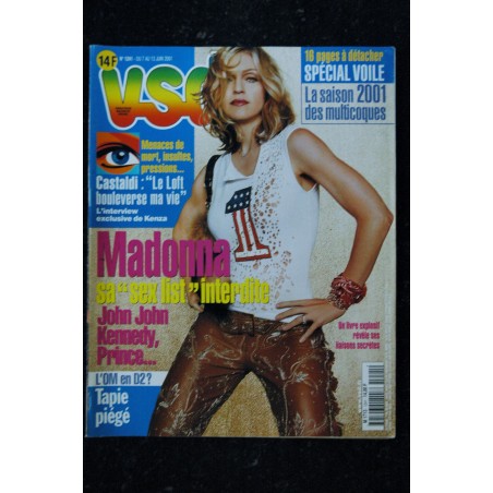 VSD 1212 JANVIER 2001 COVER MADONNA UN MARIAGE DE PRINCESSE