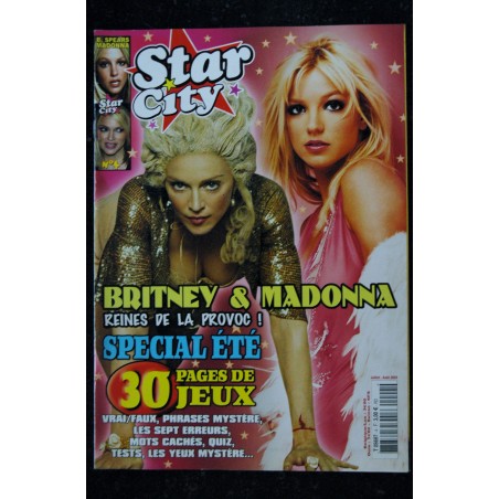 STAR CITY  HS 3  SPECIAL MADONNA LA MADONNE DE A à Z 36 pages + 8 POSTERS