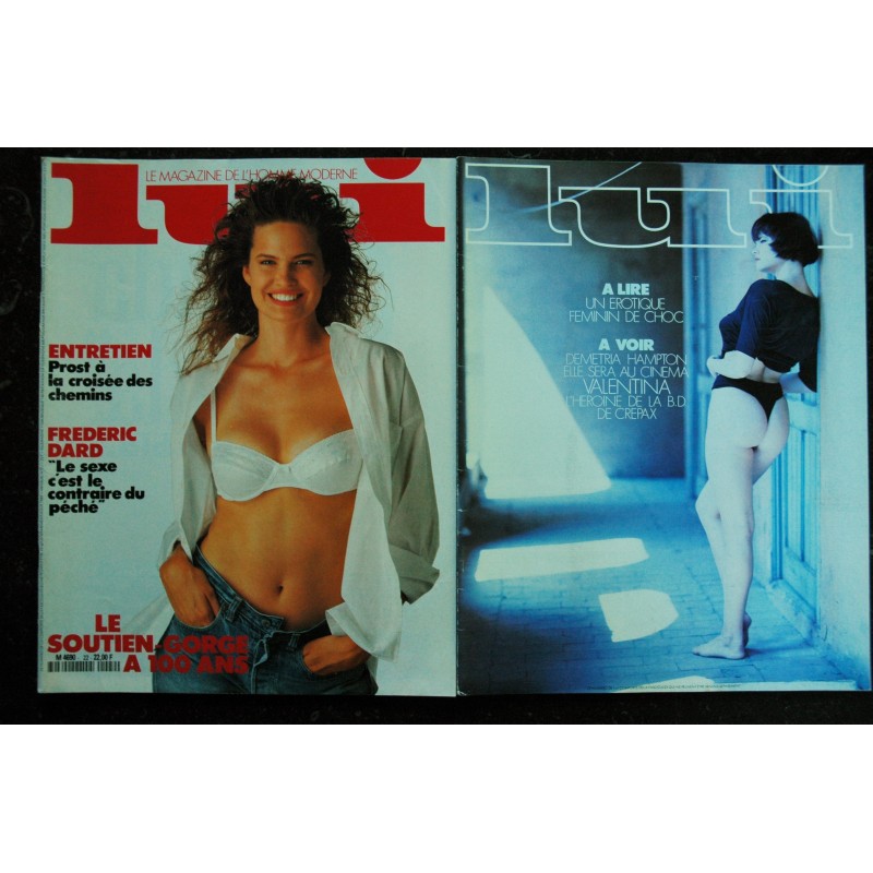 LUI 022 1989 DEMETRIA HAMPTON VALENTINA FREDERIC DARD ENTRETIEN SPECIAL SOUTIEN-GORGE + FASCICULE