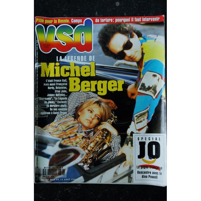 PARIS MATCH N° 2276 7 JANVIER 1993 COVER FRANCE GALL PRESENTE LES IDOLES DES ANNEES 60