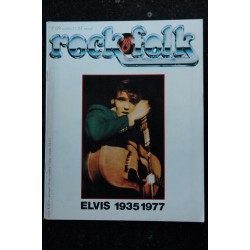 ROCK & FOLK 129 OCTOBRE 1977  * ELVIS  1935 1977 *  SANTANA RIBEIRO SANSON CLARK