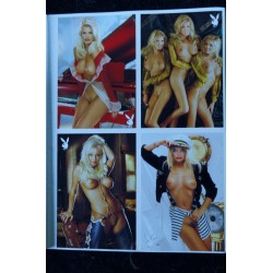 PLAYBOY 005 2000 ETE + 8 CARTE POSTALES PLAYMATES SAND ANDERSON CARRE OTIS ENTIEREMENT NUES