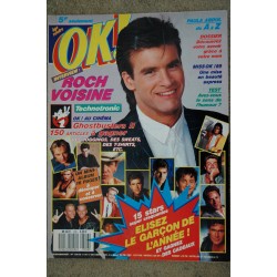 OK ! âge tendre 713 SEPT 1989 A-HA BROS PAULA ABDUL CYNDI LAUPER DAVID ET ESTELLE HALLYDAY POSTER
