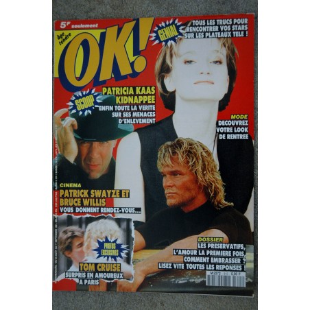 OK ! âge tendre 821 OCTOBRE 1991 COVER ROCH VOISINE ZOUK MACHINE NEW KIDS MYLENE FARMER & JEAN-LOUIS MURAT