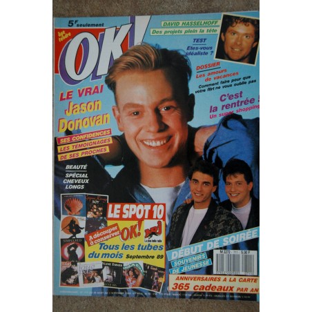 OK ! âge tendre 707 JUILLET 1989 CAROLINE LEGRAND LIANE FOLY + FICHES LE SPOT 10 FINE YOUNG CANNIBALS
