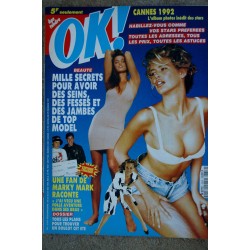 OK ! âge tendre 855 JUIN 1992 MARK-PAUL GOSSELAAR PATRICK BRUEL & CLAUDIA SCHIFFER LES + BEAUX TENNISMEN