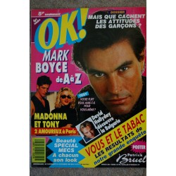 OK ! âge tendre 774 MARK BOYCE DAVID HALLYDAY MADONNA ET TONY 2 AMOUREUX A PARIS 1990