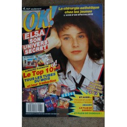 OK ! âge tendre 578 FEVRIER 1987 COVER NIAGARA GOLD LES AVIONS ELSA POSTER + PATRICK BRUEL SPECIAL AMOUR