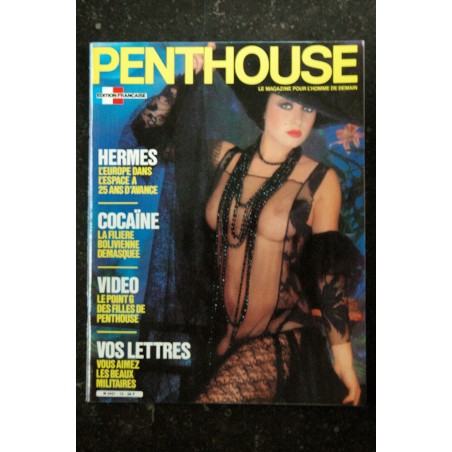 PENTHOUSE 012 JANVIER 1986 HERMES RAYMOND BERTRAND AMOUR BOB GUCCIONE LYNN JOHNSON GIRLS  DUO