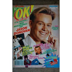 OK ! âge tendre 723 NOVEMBRE 1989 MICHEL POLNAREFF MELODY PHILIPPE LAFONTAINE BLACK BOX POSTER DAVID HASSELHOFF