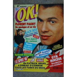 OK ! âge tendre 838 FEVRIER 1992 PATRICK BRUEL ET ISABELLE ADJANI ROCH VOISINE JIL CAPLAN KEVIN COSTNER