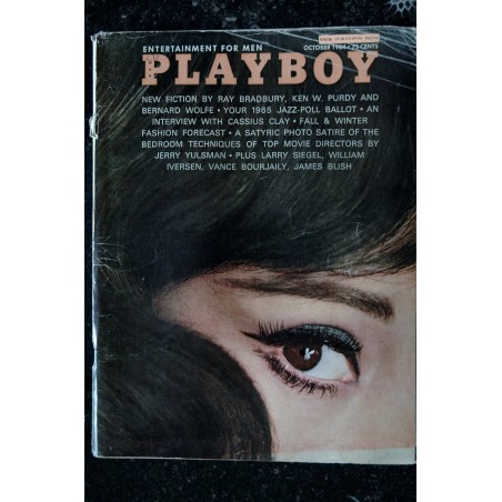 PLAYBOY US 1964 10 OCTOBER INTERVIEW CASSIUS CLAY PLAYMATE ROSEMARIE HILLCREST
