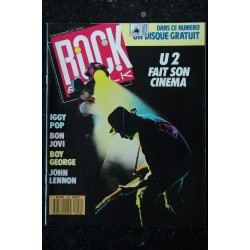 ROCK & FOLK 258 DECEMBRE 1988 COVER U2 BON JOVI BOY GEORGE JOHN LENNON IGGY POP POSTER + DISQUE GRATUIT