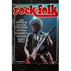 ROCK & FOLK 120  JANVIER 1977 COVER LED ZEPPELIN Docteur FEELGOOD SANTANA GENESIS BUDDY HOLLY