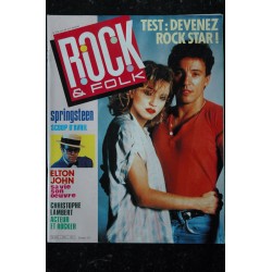 ROCK & FOLK 229 AVRIL 1986 COVER MADONNA SPRINGSTEEN ELTON JOHN