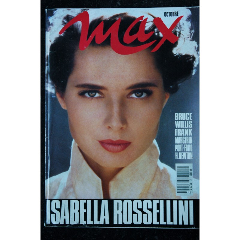 MAX 020 N° 20 ISABELLE ROSSELLINI ROSIE PORT FOLIO HELMUT NEWTON