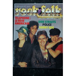 ROCK & FOLK 198 JUILLET 1983 COVER TELEPHONE DIRES STRAITS POLICE SUNNY ADE PETER GABRIEL MARK KNOPFLER