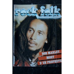 ROCK & FOLK 173 JUIN 1981 COVER BOB MARLEY MORT D'UN PROPHETE DALTREY MARC BOLAN CRAMPS DENNIS HOPPER