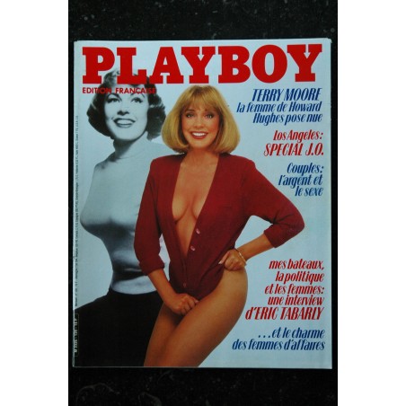 PLAYBOY Fr 1984 08 N° 129 ERIC TABARLY LOS ANGELES J.0. TERRY MOORE NUE GIRLS NUDES EROTIQUE