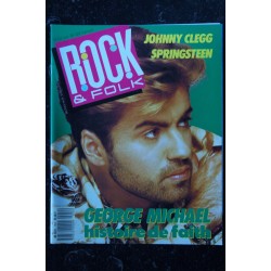 ROCK & FOLK 252 MAI 1988 COVER GEORGE MICHAEL HISTOIRE DE FAITH JOHNNY CLEGG BRUCE SPRINGSTEEN TALKING HEADS POSTER