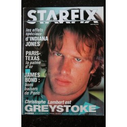STARFIX 019  1984 COVER CHRISTOPHE LAMBERT GREYSTOKE  INDIANA JONES  PARIS-TEXAS  JAMES BOND ILYA SALKIND HISTOIRE SANS FIN