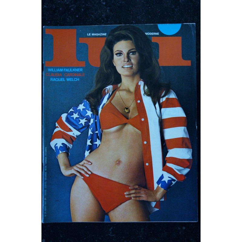 LUI 039 1967 MARS COVER RAQUEL WELCH FRANK SINATRA PEUGEOT 204 CLAUDIA CARDINALE PIN-UP ASLAN