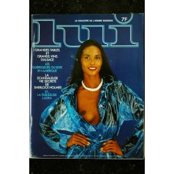 LUI 189 OCTOBRE 1979 LAURA EMMANUELLE NOIRE NUE LA FILLE DU MOIS CHATTE BOTTEE F. GITTY ASLAN