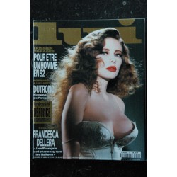 LUI 050 DECEMBRE 1991 COVER FRANCESCA DELLERA NUE CATWOMAN INTEGRAL NUDE PAR BETTINA RHEIMS DUTRONC