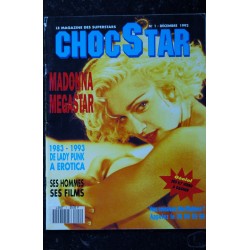 CHOC STAR 1 DECEMBRE 1992 MADONNA MEGASTAR SPECIAL MADONNA 36 PAGES + POSTER DE LADY PUNK A EROTICA SES HOMMES SES FILMS