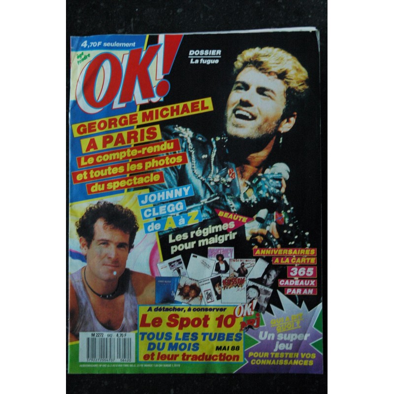 OK ! âge tendre 610 1987 SEPTEMBRE COVER VANESSA PARADIS DE A à Z MICHAEL JACKSON STORY 2ème PARTIE JADE MALLE