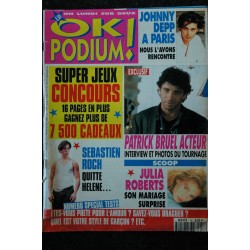 OK PODIUM !  14 1993 07  JOHNNY DEPP  Patrick BRUEL Julia ROBERTS ELSA OBISPO