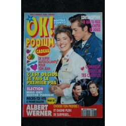 OK PODIUM !  25 1993 12  Vanessa DEMOUY LYNDA LACOSTE Lenny KRAVITZ Jason PRIESTLEY Sébastien ROCH Cindy CRAWFORD