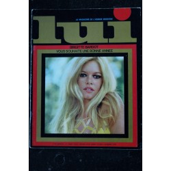 LUI 060 1969 JANVIER COVER BRIGITTE BARDOT HITCHCOCK PIN-UP ASLAN 1969