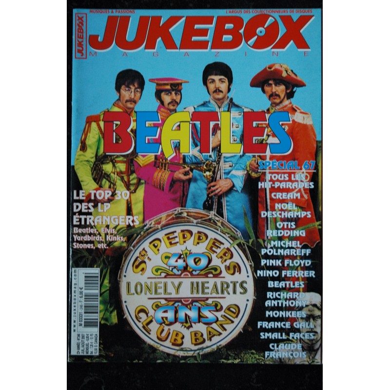 JUKEBOX  243  *  2007  *  DALIDA PLATTERS Louis CHEDID Rolling Stones  ELVIS