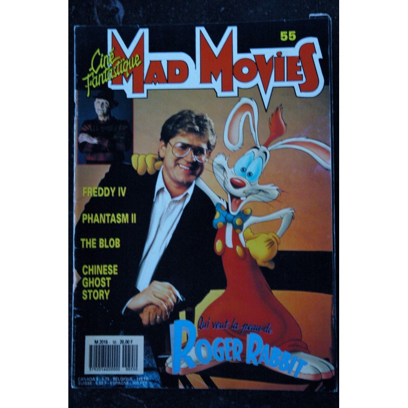 Ciné Fantastique MAD MOVIES  n° 52  * 1988 *  ARNOLD SCHWARZENEGGER RUNNING MAN  HIDDEN HEERAISER