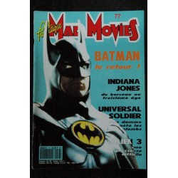 Ciné Fantastique MAD MOVIES  n° 77  * 1992 *  BATMAN  Indiana Jones VAN DAMME  ALIEN 3